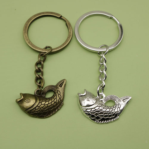 Metal Fish Keychain Bag Charm