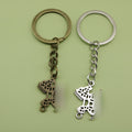 Metal Minimalist Rocking Horse Keychain Bag Charm Gift view 1