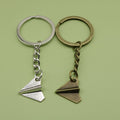 Metal Minimal Paper Plane Keychain Bag Charm Gift view 1