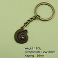 Metal Beach Conch Shell Keychain Bag Charm Gift view 2