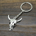 Metal Bull Head Keychain Bag Charm Gift view 3