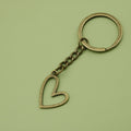Zinc Alloy Heart Keychain Simple Bag Charm Key Ring view 6