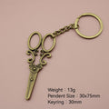 Metal Scissors Keychain Bag Charm view 2