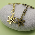Zinc Alloy Snowflake Keychain Winter Bag Charm Gift view 4