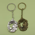 Metal Minimalist Girl Keychain For Bag Charm Gift view 1