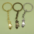 Zinc Alloy Simple Palm Hand Keychain Bag Charm Gift view 1