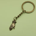 Zinc Alloy Simple Palm Hand Keychain Bag Charm Gift view 6