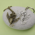 Metal Simple Owl Keychain Bag Charm Key Ring view 4
