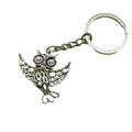 Metal Simple Owl Keychain Bag Charm Key Ring view 5