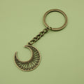Metal Hollow Moon Keychain Bag Charm Key Ring view 6