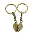 Metal Romantic Couple Pendant Keychain Bag Charm Gift view 5