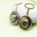 Zinc Alloy Simple Hat Keychain Bag Charm Gift view 4