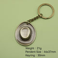 Zinc Alloy Simple Hat Keychain Bag Charm Gift view 2