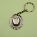 Zinc Alloy Simple Hat Keychain Bag Charm Gift view 6