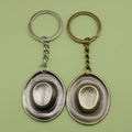 Zinc Alloy Simple Hat Keychain Bag Charm Gift view 1