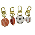 Zinc Alloy Minimalist Sports Ball Keychain Bag Charm Gift view 5