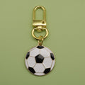 Zinc Alloy Minimalist Sports Ball Keychain Bag Charm Gift view 6