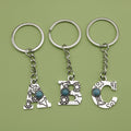 Zinc Alloy Letter Keychain Bag Charm Gift view 1