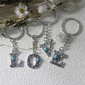 Zinc Alloy Letter Keychain Bag Charm Gift view 3
