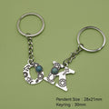 Zinc Alloy Letter Keychain Bag Charm Gift view 2