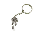 Zinc Alloy Rose Flower Keychain Bag Charm Gift view 5