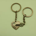 Metal Heart Lock Keychain Bag Charm view 3