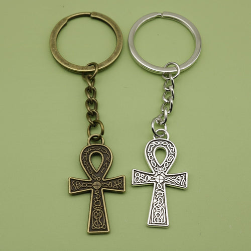 Metal Cross Keychain Bag Charm