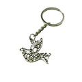 Zinc Alloy Peace Dove Keychain Bag Charm Gift view 5