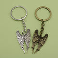 Metal Wing Feather Keychain Angel Bag Charm Gift view 1