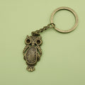 Zinc Alloy Owl Shape Keychain Bag Charm Gift view 6