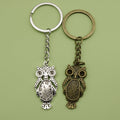 Zinc Alloy Owl Shape Keychain Bag Charm Gift view 1