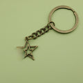 Metal Simple Star Keychain Fashion Bag Charm Gift view 6