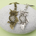 Zinc Alloy Minimalist Owl Keychain For Animal Lover Gift view 4