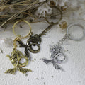 Metal Minimalist Mermaid Keychain Bag Charm Gift Accessory view 3