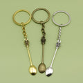 Metal Minimalist Spoon Keychain For Key Ring Gift view 1