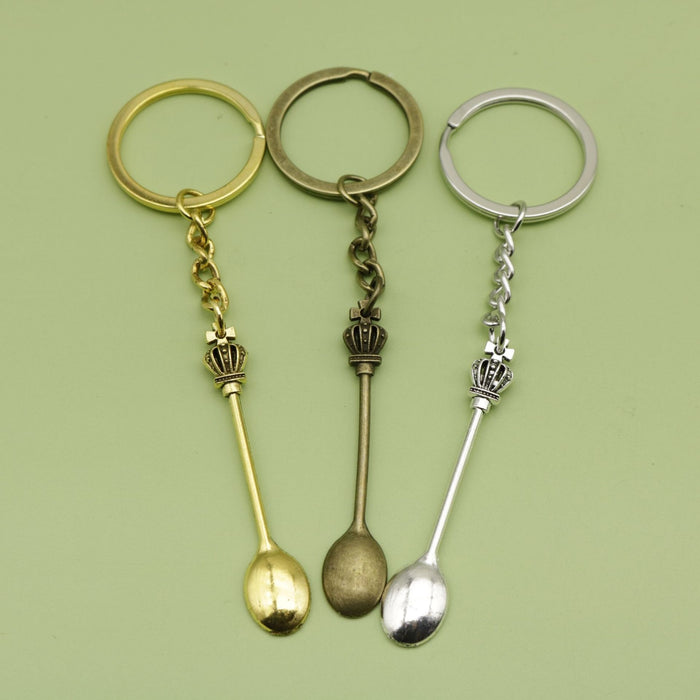 Metal Minimalist Spoon Keychain For Key Ring Gift