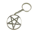 Metal Large Five-Point Star Keychain Bag Charm Key Ring Gift view 5