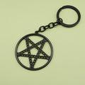 Metal Large Five-Point Star Keychain Bag Charm Key Ring Gift view 6