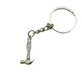 Metal Hammer Keychain Minimalist Tool Bag Charm Gift view 5