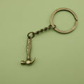 Metal Hammer Keychain Minimalist Tool Bag Charm Gift view 6
