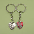 Zinc Alloy Heart Keychain Bag Charm Gift – Red view 1