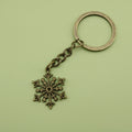 Metal Snowflake Keychain Bag Charm view 6