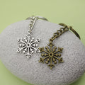 Metal Snowflake Keychain Bag Charm view 4