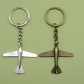 Zinc Alloy Simple Airplane Keychain Travel Bag Charm Gift view 1