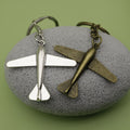 Zinc Alloy Simple Airplane Keychain Travel Bag Charm Gift view 4