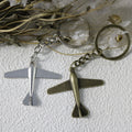 Zinc Alloy Simple Airplane Keychain Travel Bag Charm Gift view 3