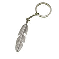 Zinc Alloy Feather Keychain Bag Charm Gift view 5