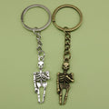 Zinc Alloy Minimalist Skull Keychain For Punk Bag Charm view 1