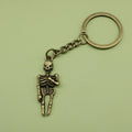 Zinc Alloy Minimalist Skull Keychain For Punk Bag Charm view 6