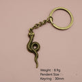 Zinc Alloy Snake Keychain Minimalist Bag Charm Gift view 2
